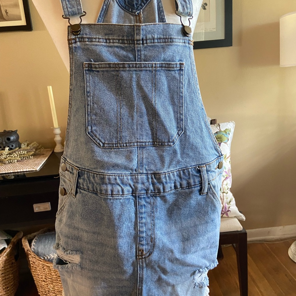 Wild Fable Denim Overalls Medium